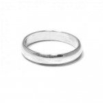 Bague Anneau Argent 925 4mm Unisexe