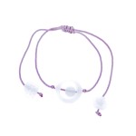 Kanikan - bracelet saturne jade blanc bijou artisanal