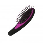 Accessoire Cheveux - Brosse  Dmler - Noir et Rose - 15 x 5 cm