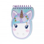 Candy Cloud - Carnet  Spirales Tte de Licorne - 10.4 x 13.8 cm - Pistachio