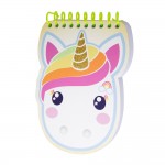 Candy Cloud - Carnet  Spirales Tte de Licorne - 10.4 x 13.8 cm - Rainbow