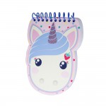 Candy Cloud - Carnet  Spirales Tte de Licorne - 10.4 x 13.8 cm - Flossy