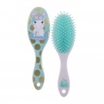 Candy Cloud - Brosse  Cheveux Bout Rond  soufflet Turquoise Licorne Pistachio