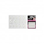 GLAM UP - Lot de 15 stickers curs et strass pour ongles - Manucure - Nail Art