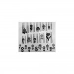 Planche de Stickers Nail Art - Thme : Attrapes Rves Noirs