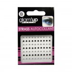 GLAM UP : 100 Strass Autocollants Corps - Ongles ... - Transparents Noirs