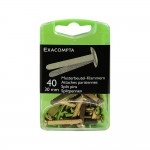 Exacompta - Bote de 40 Attaches Parisiennes 30mm Dores