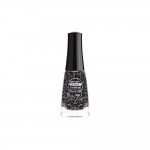 Vernis  ongles Pumes - Noir Argent - Fabrication Europenne