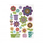 Loisirs Cratifs - Stickers Gel 3D -  Les Fleurs