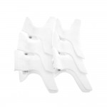 Aurore Beaut : 6 pinces coiffeurs blanches - 8 x 4 cm