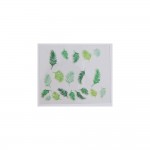 Planche de Stickers Nail Art - Thme : Nature Feuilles Vertes