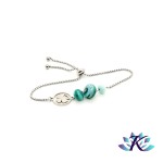 Bracelet Perles Verre Fil Murano Tons Verts - Trfle