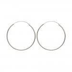 KBC Boucles d'oreilles Argent 925 Croles 50mm