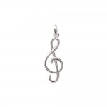 KBC - Pendentif Argent 925 Musique cl de sol 23 x 10mm - Unisexe