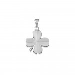 KBC - Pendentif Argent 925  Chance Trfle  4 Feuilles 17mm