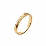 Bague Alliance Femme Plaqu Or Anneau 3mm Pointe de flche