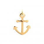 KBC Pendentif Plaqu Or Ancre Marine Bateau 19x16mm