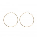 KBC Boucles d'oreilles Croles Acier Inoxydable Dor 40mm