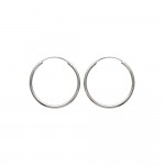 KBC Boucles d'Oreilles Argent 925 Croles 30mm - Unisexe Adulte enfant