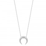 KBC - Collier Argent 925 Rhodi Chane maille Fort Corne 20mm