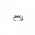 KBC - Bague Femme Alliance Argent 925 Rhodi Anneau 5mm