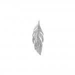 KBC - Pendentif Argent 925 Rhodi Style Amrindien Plume 25x8mm