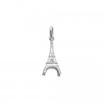 KBC - Pendentif Argent 925 Rhodi Paris Tour Eiffel 3D 18x9mm