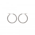 KBC - Boucles d'oreilles Argent 925 Rhodi Croles 20mm