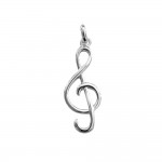 KBC - Pendentif Argent 925 Musique cl de sol 23 x 10mm