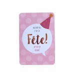Carte De Voeux - Anniversaire - Aujourd'hui C'est Ta Fte ! Hip Hip Hip Hourra !