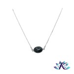 Collier Chane Argent 925 Pierre Gemme : Cabochon Jaspe Kambaba