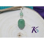 zPendentif Argent 925 Perles Pierres Gemmes : Amazonite