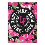 Love Pink : Chemise 24 x 32 cm lastiques 3 rabats - Rose