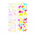 Loisirs Cratifs Enfants - 4 Planches Gommettes - Animaux