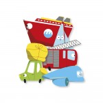 Loisirs Cratifs Enfants - 30 Gommettes - Vhicules de Transport