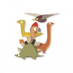 Loisirs Cratifs Enfants - 30 Gommettes - Dinosaures