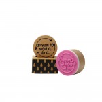 Tampon Pop' Stamp Rond 4.5cm - Message  " Dream it,  wish it, do it "