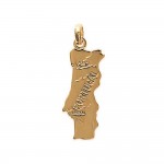KBC Pendentif Plaqu Or Mdaille Pays Portugal 24x10mm