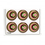 6 Boutons Rsine  - Loisirs Cratifs - (ref 7006)