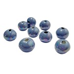 Loisirs créatifs - Perle Artisanale en Céramique Emaillée - Bleu