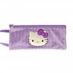 Hello kitty by camomilla - Trousse plate avec poignee 10 x 24cm - Lolly - Violet