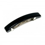 Accessoire Cheveux : Barrette Classique Rectangle 9 x 1.4 cm - Noir