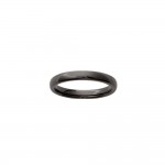 KBC - Bague Cramique Noire Anneau Largeur 3mm