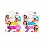 DISNEY : Soy Luna - 2 Barrettes Clic-Clac 5.5cm -  Modle alatoire*