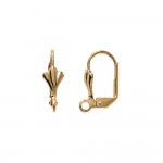 Apprt Plaqu Or - 2 dormeuses 20mm attaches pour boucles d'oreilles