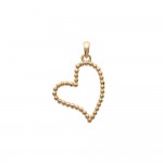 Pendentif Plaqu Or  Coeur 19x22mm