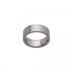 Bague Homme Acier Inoxydable Anneau 7mm