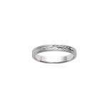 Bague Alliance Femme Argent 925 Rhodi Anneau 3mm Biseaut