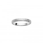 Bague Femme Alliance Argent 925 Rhodi Anneau 3mm Biseaut