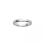 Bague Femme Argent 925 Rhodi Alliance Anneau 3mm Biseaut